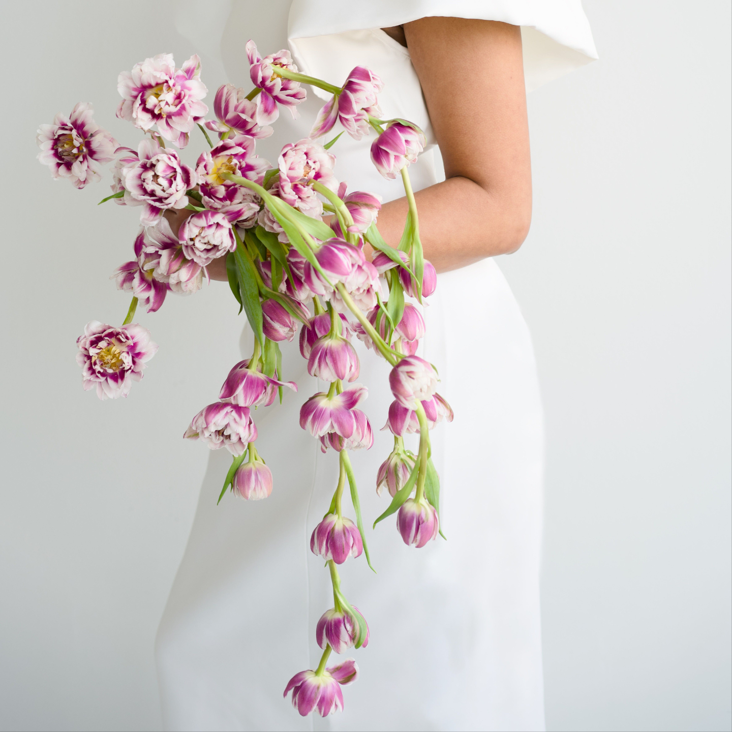 Cascading tulip bouquet by Susan McLeary