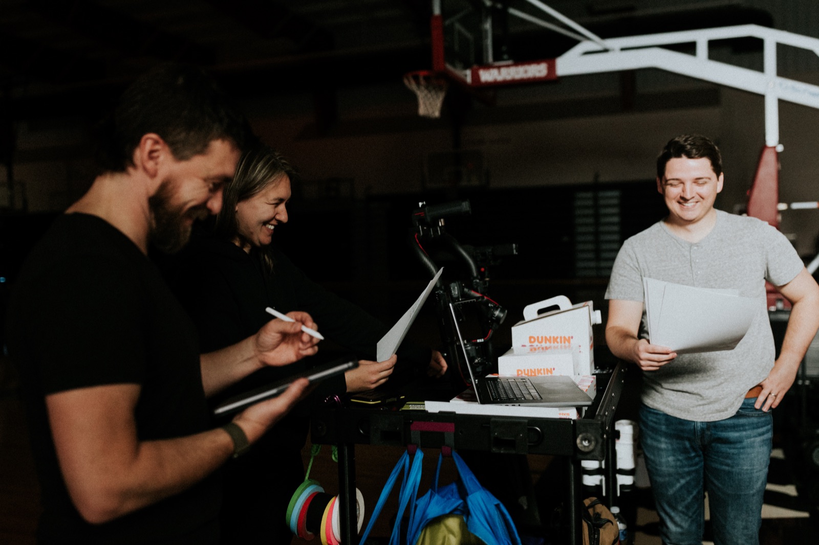 Camera setup during production of COACH: Make the Big Time Where You're At